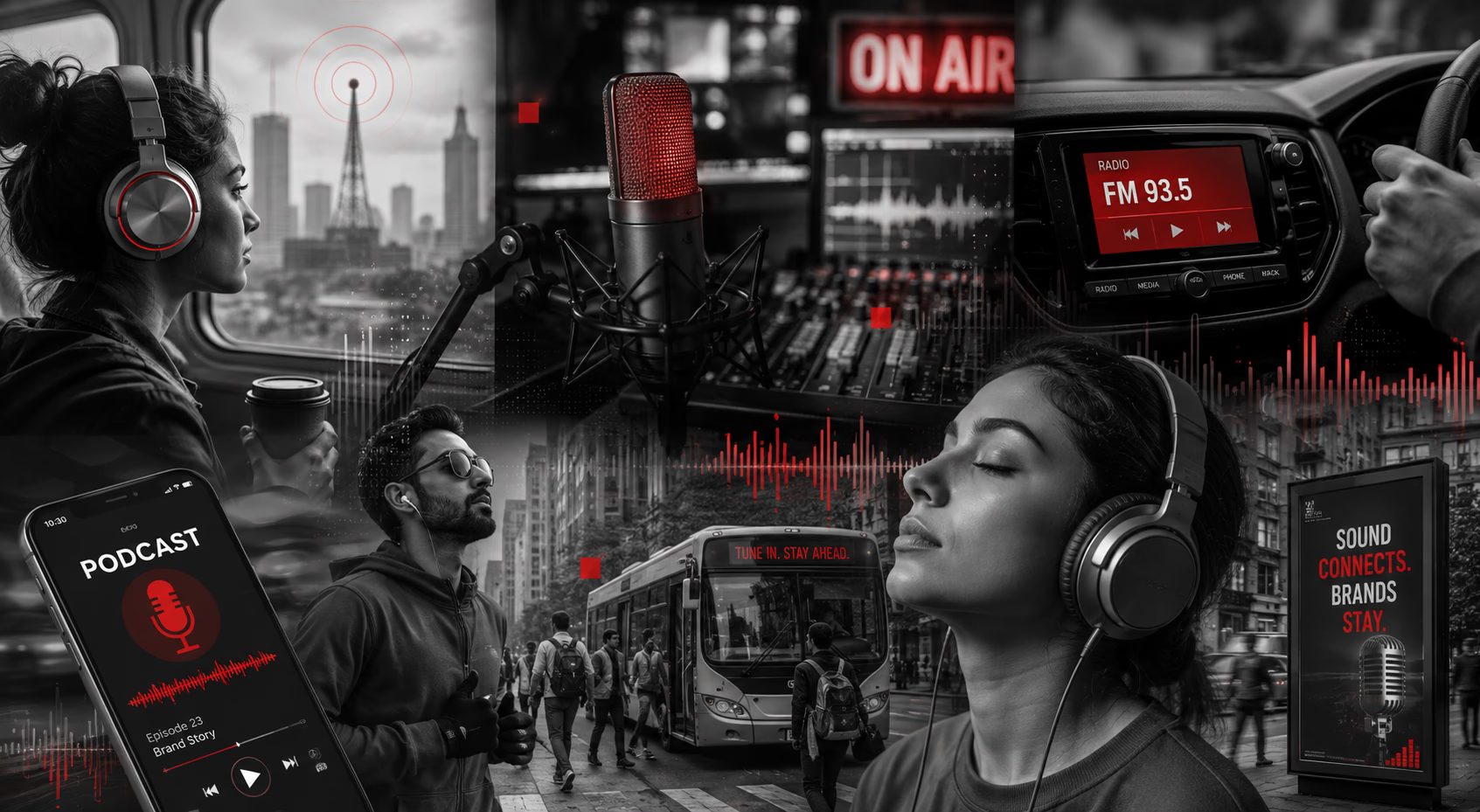 Radio and audio advertising reaching listeners across India